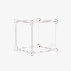C4D立体玻璃水晶透明色不规则几何图形素材