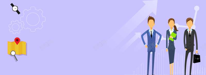 向上箭头商务紫色banner背景psd设计背景_新图网 https://ixintu.com 箭头 向上 向下 科技 科幻 商务 素材 广告 设计 背景 工作 团体 队伍 手表 放大镜 简约
