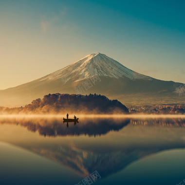 唯美山水背景背景