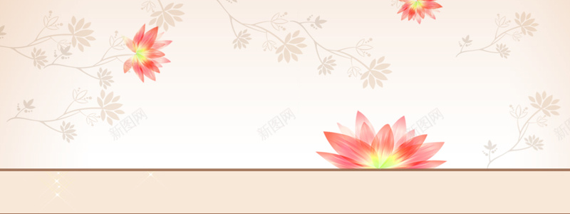 素雅花朵背景psd设计背景_新图网 https://ixintu.com 淘宝banner 淘宝海报 淡雅背景 淡雅花朵 花朵 手绘花朵 海报 创意 简约 淘宝海报素材下载 海报banner 其他