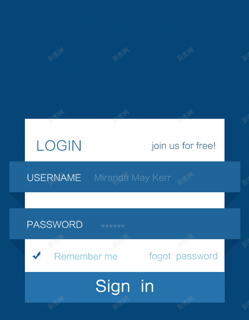 精致蓝色渐变登录界面图片psd设计背景_新图网 https://ixintu.com d 界面 蓝色 设计 手机界面 300DPI psd PSD分层素材 登录界面 免费下载 输入框 扁平 渐变 几何
