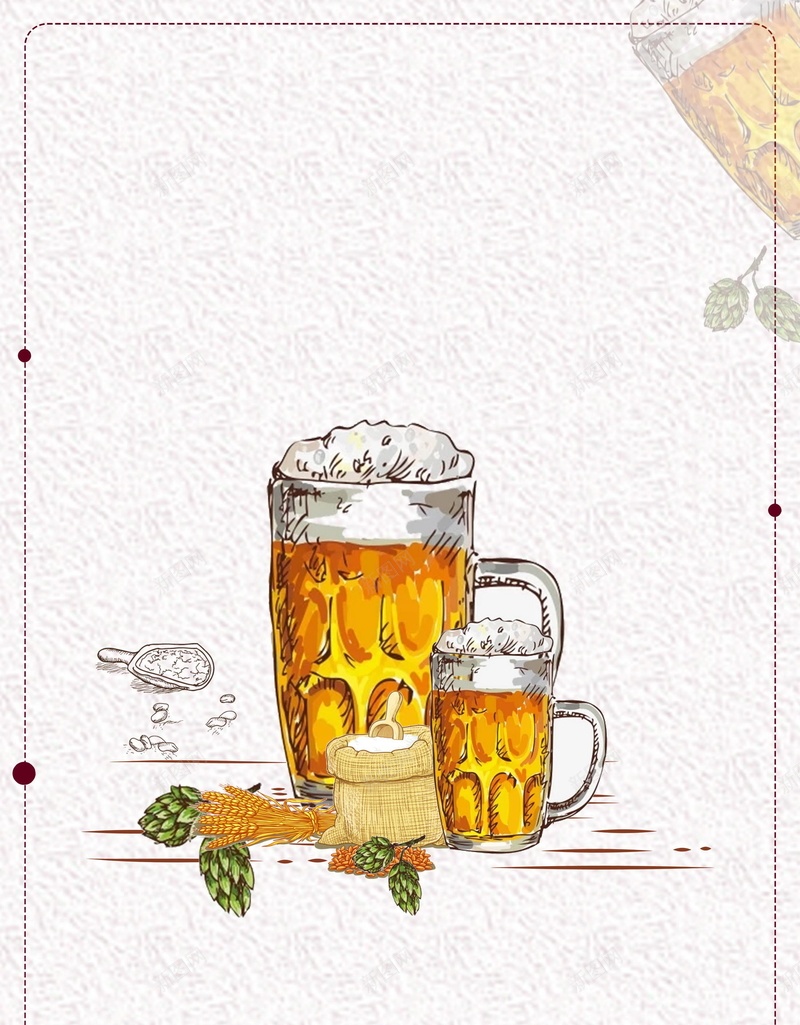 手绘啤酒时光设计jpg设计背景_新图网 https://ixintu.com 嗨啤时光 啤酒节 啤酒 美食 餐饮 饮料 食物 饮品 冰镇啤酒 啤酒广告 平面设计 分层文件 PSD源文件 150PPI