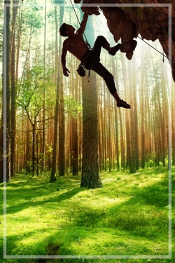 秘境奇幻森林探险设计高清图片