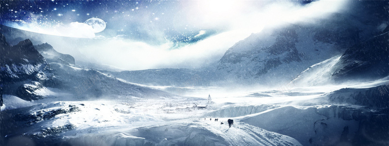 梦幻白雪图背景