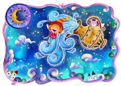 星座塔罗牌十二生肖星座水瓶座卡通童趣童真高清图片