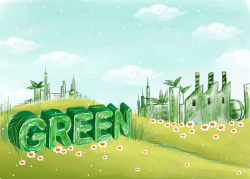绿色能源背景素材背景