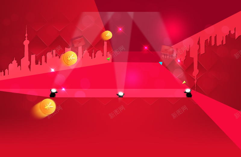 活动促销海报背景素材psd设计背景_新图网 https://ixintu.com 活动促销海报 抢购 活动 海报 红色 海报设计 广告设计 商场促销 商城 灯光