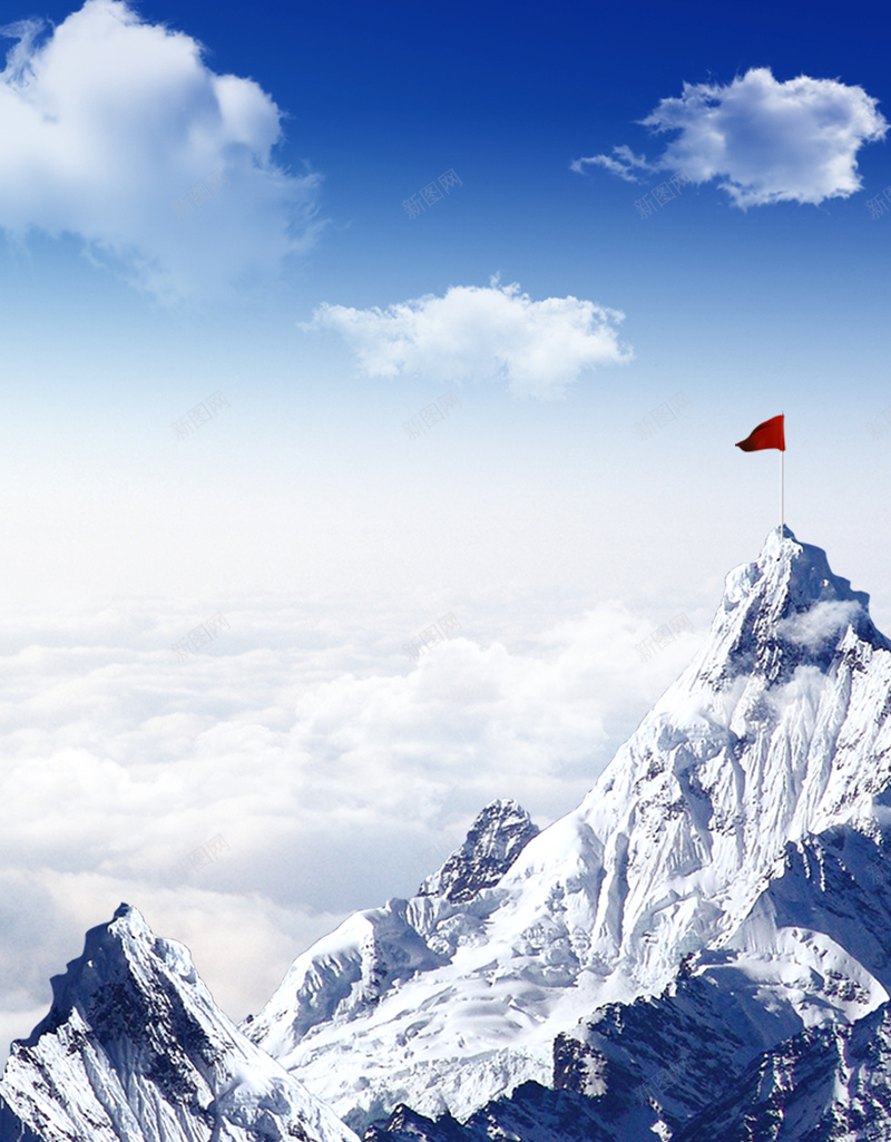 雪山海报背景psd设计背景_新图网 https://ixintu.com 唯美 海报 背景 雪山