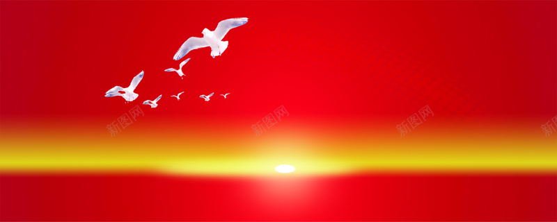 日出和平鸽背景图背景