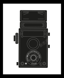 黑白卡片古董相机复古个性创意黑白卡片背景高清图片