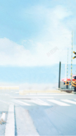 彩色斑马斑马线H5背景高清图片