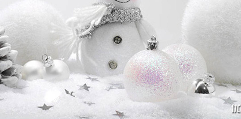 白色雪人背景图jpg设计背景_新图网 https://ixintu.com 圣诞节 白的 圣诞球 浪漫 梦幻