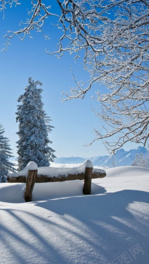 冬季的雪超清H5背景背景