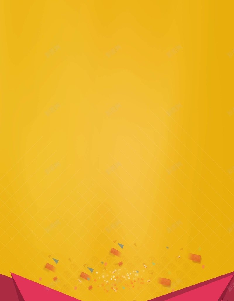 黄色矢量图形背景海报jpg设计背景_新图网 https://ixintu.com 几何 扁平 渐变 矢量 黄色