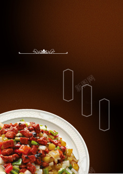 罗马风情西餐宣传单背景素材高清图片