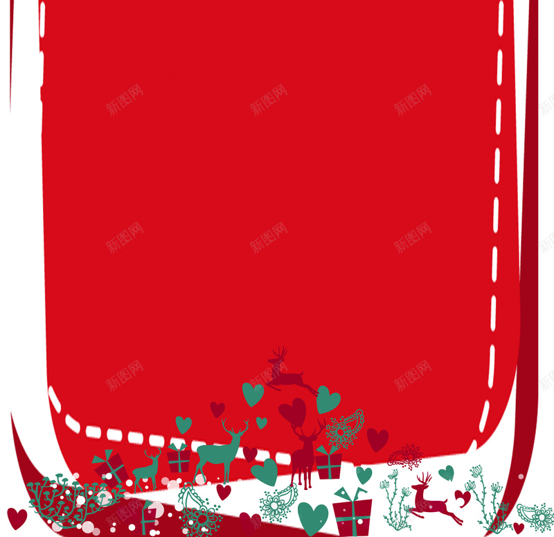 红色扁平圣诞节海报背景psd设计背景_新图网 https://ixintu.com 圣诞节 扁平 海报 红色 背景 促销 渐变 几何