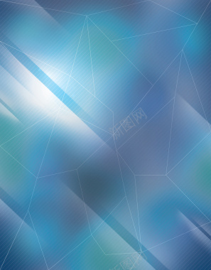 蓝色几何图形商务科技海报背景psd背景