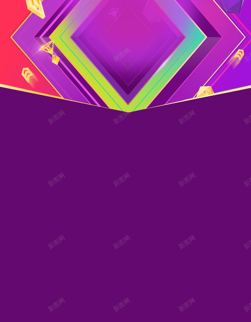 几何方框紫色H5背景jpg设计背景_新图网 https://ixintu.com 几何背景 紫色背景 个性 偏平 方框 H5背景 多彩 撞色 创意
