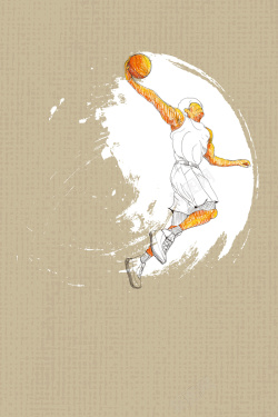 灌篮海报矢量插画篮球运动海报背景高清图片