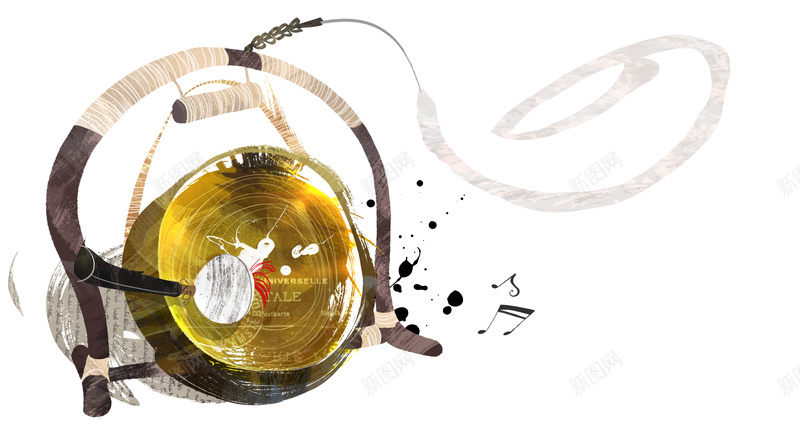 清新手绘简约乐器音乐海报背景素材psd设计背景_新图网 https://ixintu.com 音乐海报 乐器 手绘 清新 简约 敲锣 艺术 背景素材 乐器素材 音乐素材