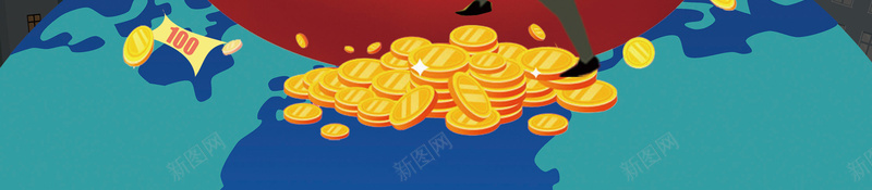 红色喜庆扁平钱袋金钱卡通背景素材psd设计背景_新图网 https://ixintu.com 商务 喜庆 扁平 红色 钱袋 金钱 卡通 背景 素材