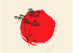 艺术展览日式风格展览海报展板手绘背景素材高清图片