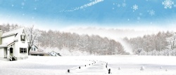 洁白的的雪地冬背景高清图片