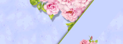 淡雅美女时尚花朵背景高清图片