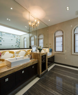 厕所模型欧式奢华洗手间背景高清图片