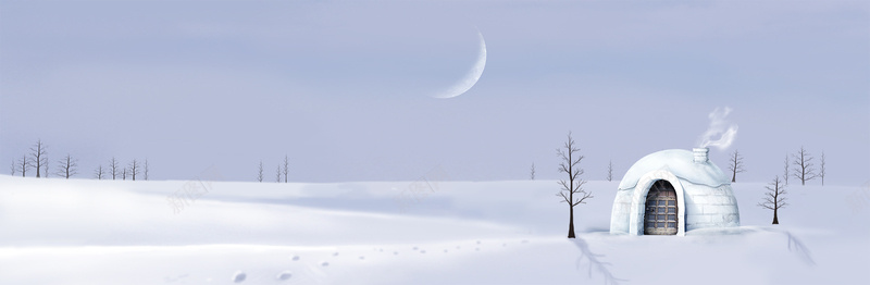 冬季雪景卡通背景psd设计背景_新图网 https://ixintu.com 冬季雪景背景 冬季 卡通 雪景 树 卡通房子 雪天 冬季晚上 梦幻 海报banner