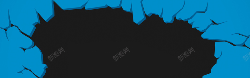 破裂图背景jpg设计背景_新图网 https://ixintu.com 破裂 3d立体 卡通 背景蓝色 banner 海报banner 童趣 手绘