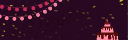 蛋糕手绘卡通小清新banner背景
