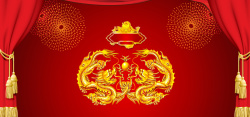 双龙戏珠字画双龙戏珠背景高清图片