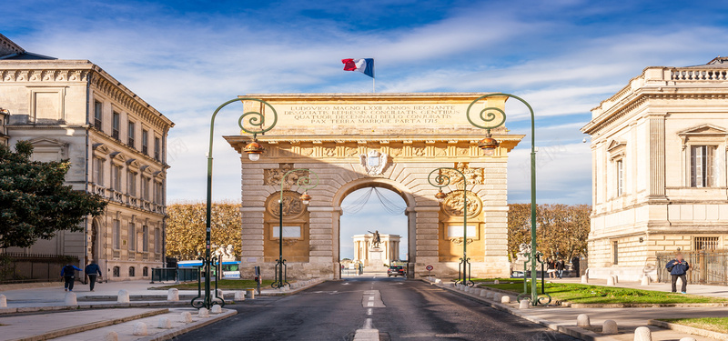 法国建筑背景背景