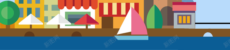 扁平化夏季城市海报矢量背景图psd设计背景_新图网 https://ixintu.com 扁平化 城市 夏季 海报 矢量 背景图 蓝色 四季之夏季