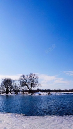 湖边风光湖边风光H5背景高清图片