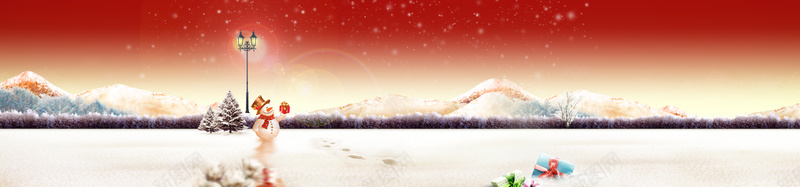 圣诞节banner创意设计psd设计背景_新图网 https://ixintu.com 海报banner 圣诞树 其他 雪人 淘宝