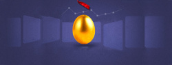 几何彩蛋电商扁平彩蛋金蛋背景高清图片
