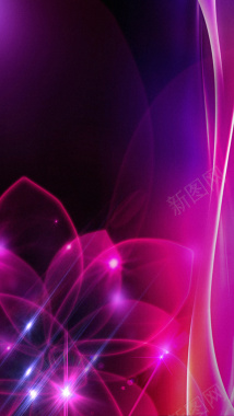 梦幻紫色H5背景背景