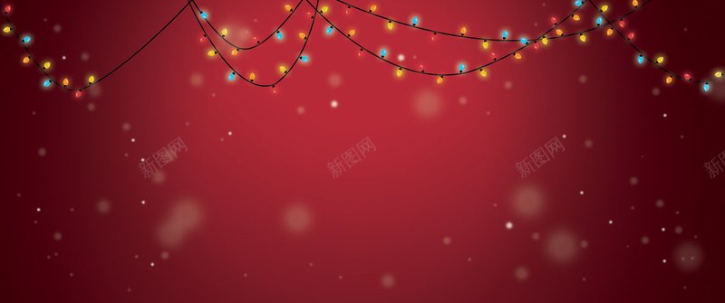 圣诞节彩灯背景psd设计背景_新图网 https://ixintu.com 圣诞节 圣诞节海报 彩灯 光圈 海报banner 扁平 渐变 几何