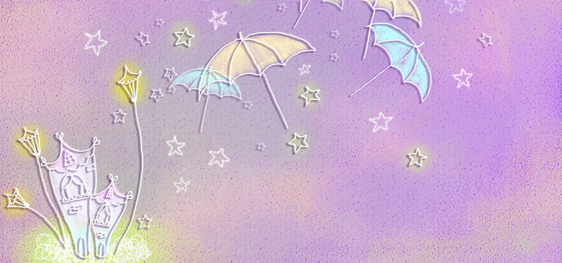 飞翔的雨伞背景psd设计背景_新图网 https://ixintu.com 插画 飞翔 手绘 童话 雨伞 海报banner 卡通 童趣