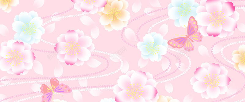 粉色鲜花简约纹理质感图背景