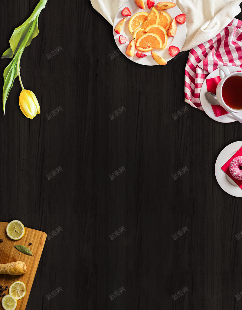 花朵咖啡暖色食物背景素材jpg设计背景_新图网 https://ixintu.com 高清背景 暖色 食物 食物背景 花朵素材 水果 幸福