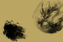 金龙吐珠中国风龙吐珠水墨背景素材高清图片