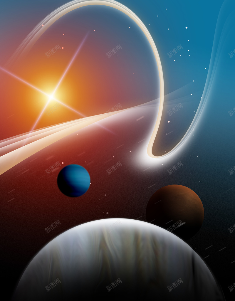 宇宙探索背景图psd设计背景_新图网 https://ixintu.com 宇宙 木星 极光 流星 火星 大气 向往 科技 科幻 商务