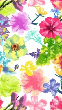彩色花朵H5背景背景