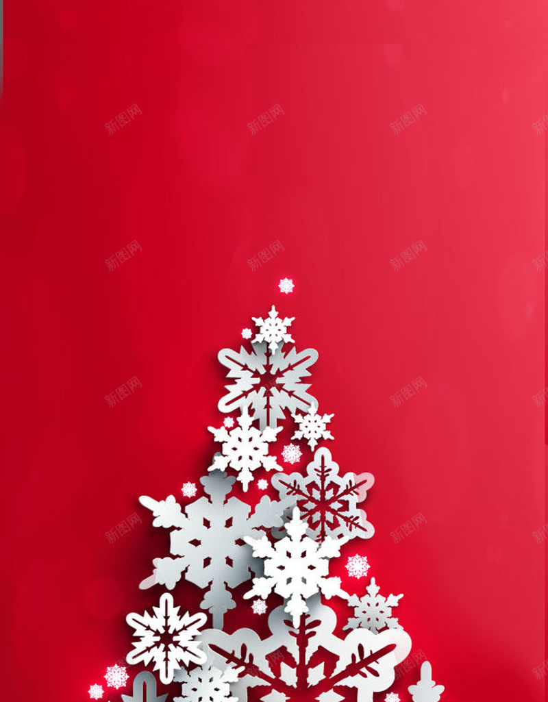 圣诞树H5背景jpg设计背景_新图网 https://ixintu.com 圣诞树 圣诞节 浪漫 红色 美妙 简约 唯美 文艺 梦幻