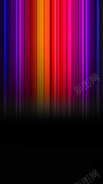 彩色光谱素材黑色背景H5背景图背景