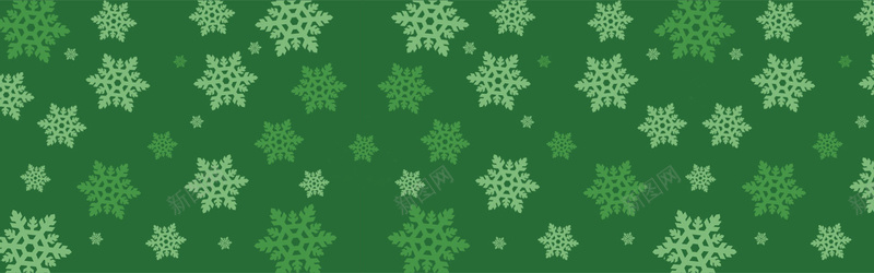圣诞绿色雪花背景背景