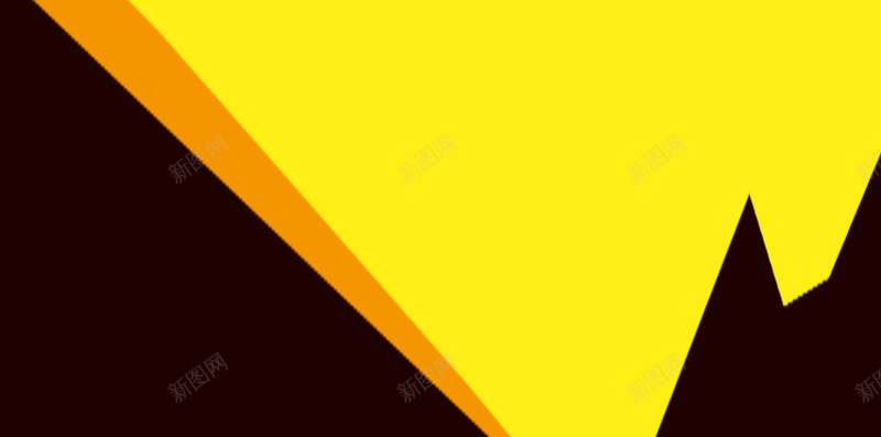 黄色背景素材欣赏psd设计背景_新图网 https://ixintu.com 黄色背景 图形 开心 扁平 高兴 H5素材 大气三角形 大气